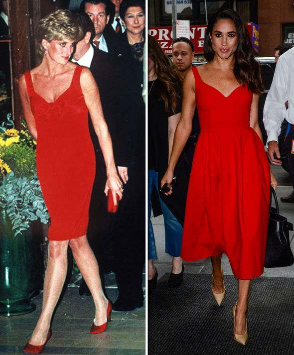 10 Bukti Meghan Markle punya fashion yang mirip dengan Putri Diana