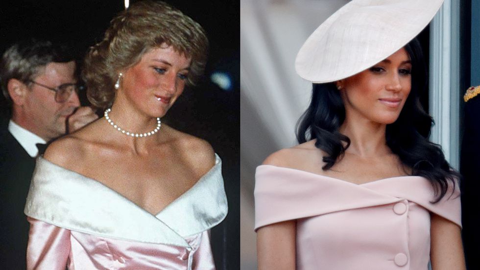 10 Bukti Meghan Markle punya fashion yang mirip dengan Putri Diana