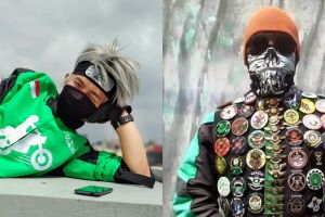 9 Gaya nyentrik driver ojek online ini bikin penumpang gagal fokus