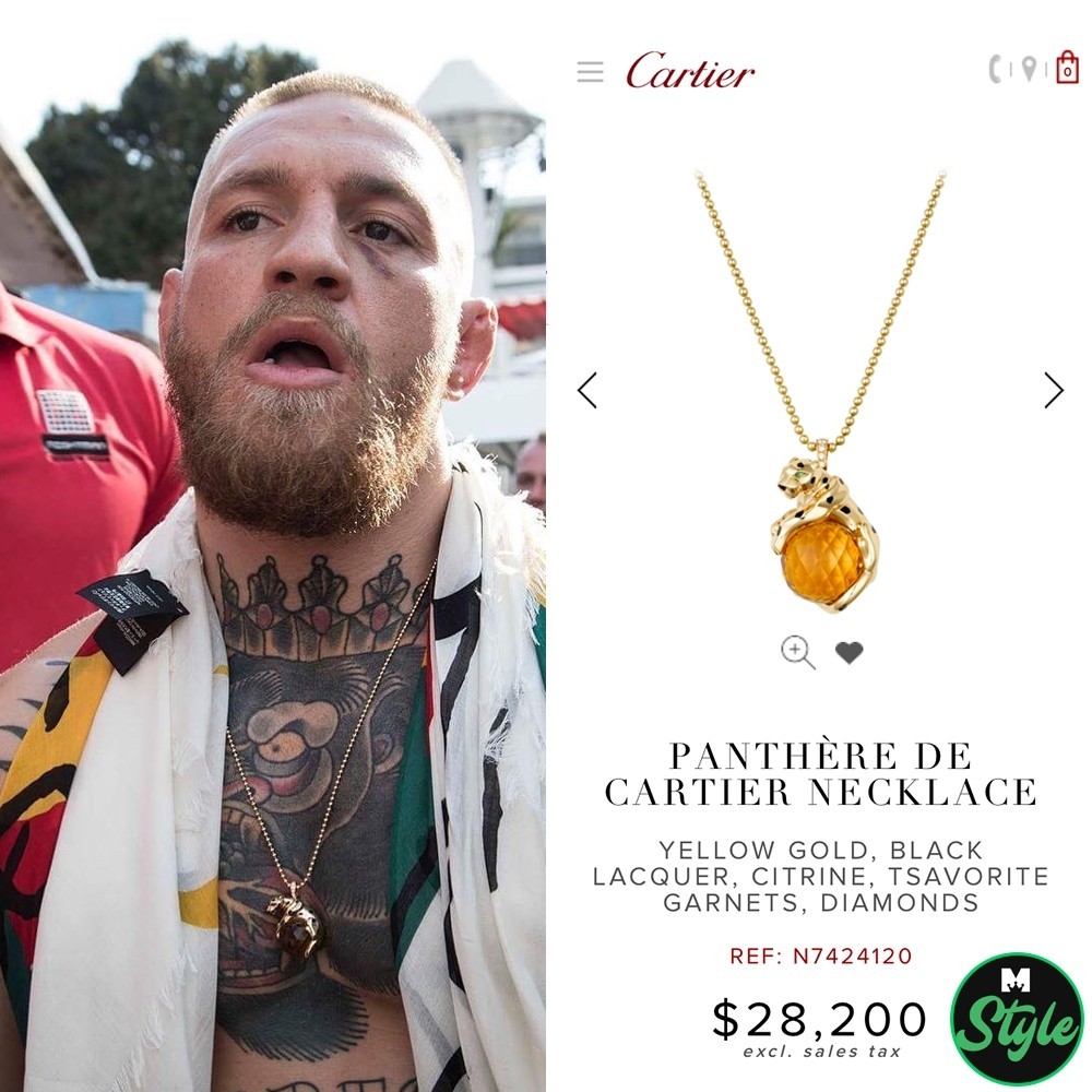 conor mcgregor cartier necklace