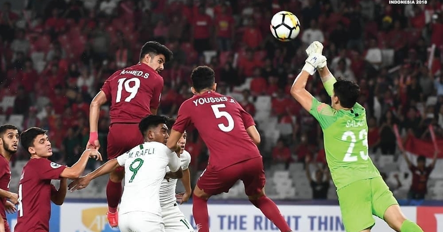 Sempat bangkit dan cetak 4 gol, Indonesia harus takluk dari Qatar