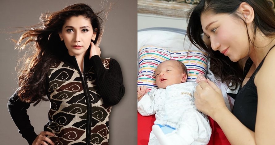 10 Potret bahagia Baby Margaretha asuh anak, penampilannya berbeda