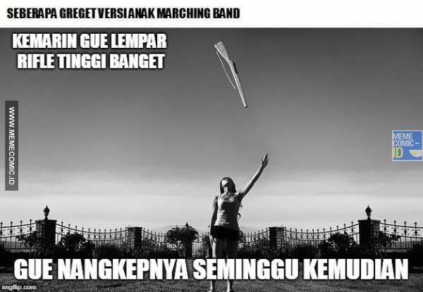 7 Meme 'seberapa greget marching band' ini bikin ketawa geli