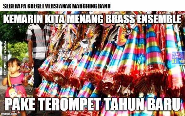 7 Meme 'seberapa greget marching band' ini bikin ketawa geli