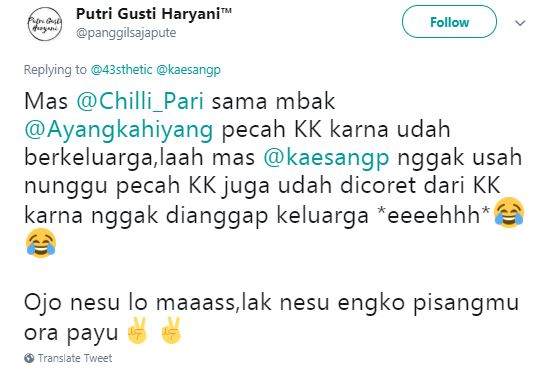 Kaesang curhat soal grup WA, ini 10 respons usil warganet