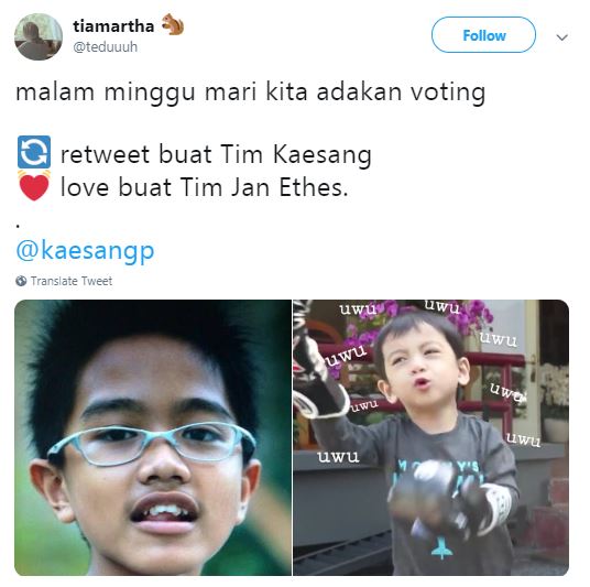 10 Meme Jan Ethes vs Kaesang ini bikin pengen ketawa tapi takut dosa