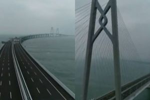 Ini jembatan terpanjang di dunia, panjangnya 55 km mirip Jakarta-Bogor