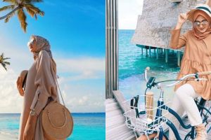 15 Gaya fashion Dian Pelangi saat ke pantai, bisa kamu tiru nih