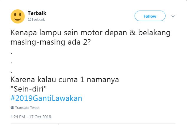 10 Cuitan #2019GantiLawakan ini kocaknya bikin kamu cekikikan