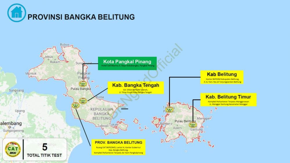 Ini daftar lengkap lokasi pelaksanaan tes CPNS di seluruh Indonesia