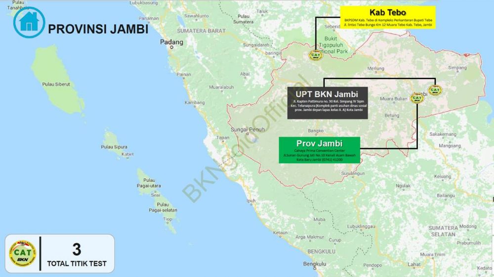 Ini daftar lengkap lokasi pelaksanaan tes CPNS di seluruh Indonesia