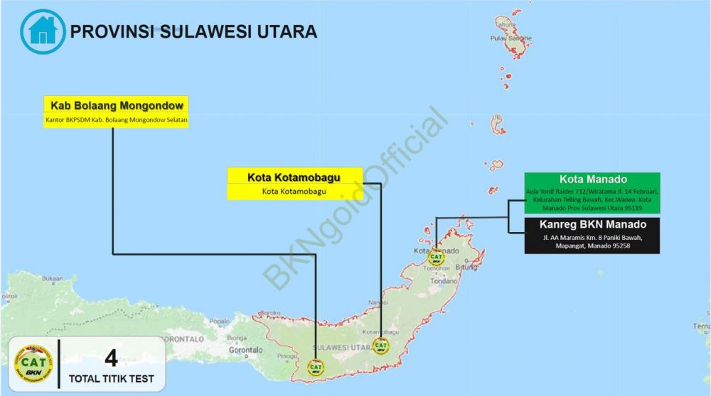 Ini daftar lengkap lokasi pelaksanaan tes CPNS di seluruh Indonesia