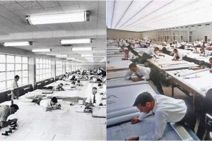 17 Potret lawas pekerjaan desain sebelum ada software untuk menggambar