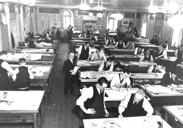 17 Potret lawas pekerjaan desain sebelum ada software untuk menggambar