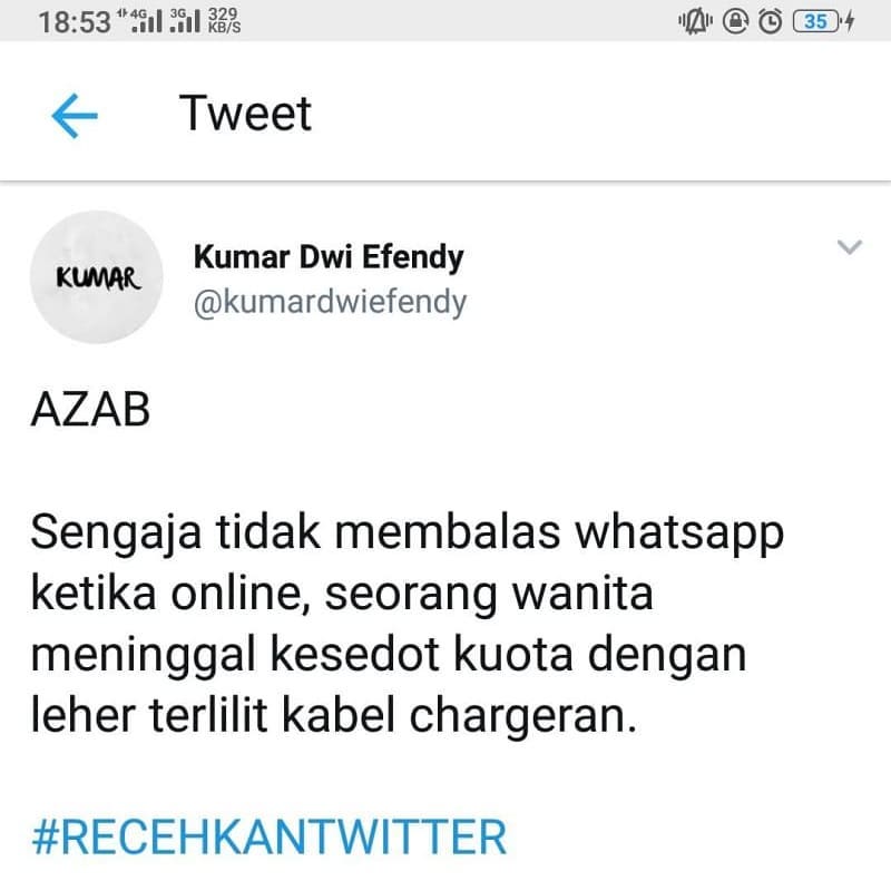 8 Status agak nyindir di media sosial ini kocaknya menohok hati