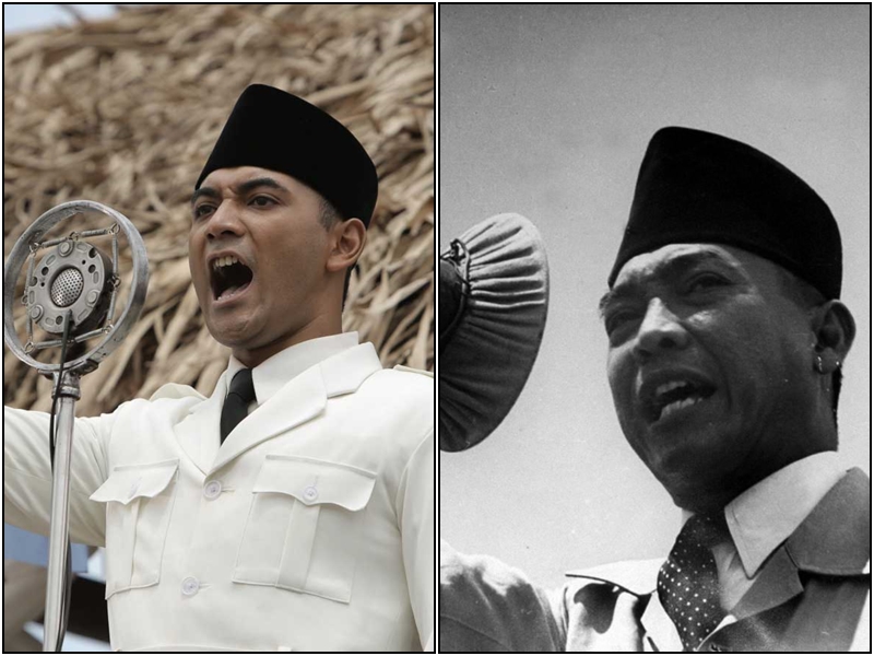 Perankan tokoh fenomenal, 11 seleb ini mirip abis sama karakter asli