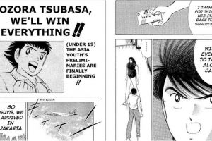 Heboh, laga Timnas U-19 vs Jepang di komik Captain Tsubasa tahun 1994