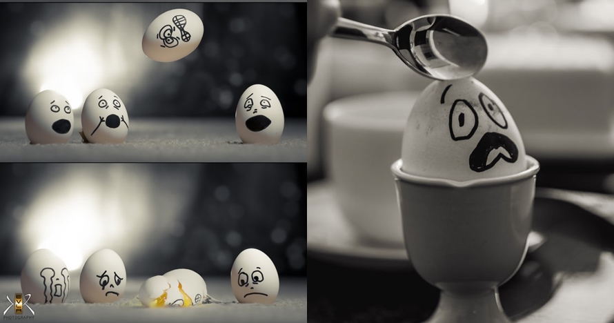 10 Foto still life pakai telur ini hasilnya bikin takjub, penuh makna