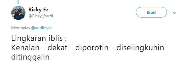 10 Cuitan 'lingkaran setan' ini gambarkan kejamnya siklus percintaan