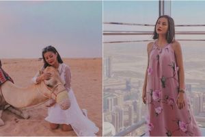 15 Potret Awkarin kunjungi Dubai, tampil lebih anggun dan fresh