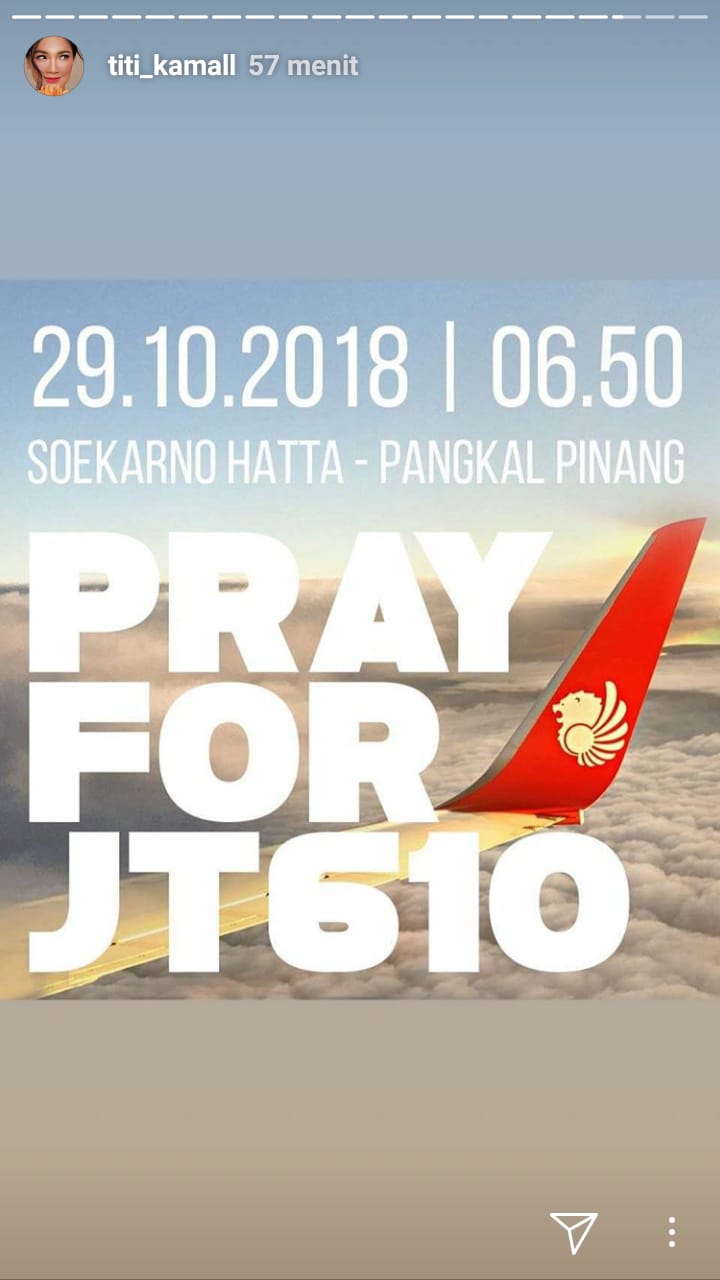 Lion Air JT 610 jatuh, ini ucapan duka 10 seleb Indonesia