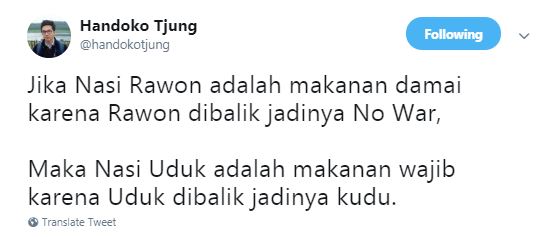 10 Lelucon 'balik nama nasi ala Indonesia' ini kocaknya bikin ngangguk