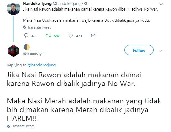 10 Lelucon 'balik nama nasi ala Indonesia' ini kocaknya bikin ngangguk