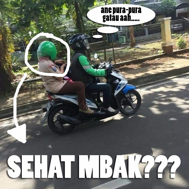 10 Momen absurd driver ojek online antar penumpang bikin tepuk jidat