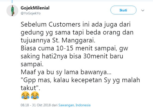 Kisah driver ojek online bonceng penumpang hamil tua ini bikin haru