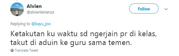 12 Cuitan lucu soal 'ketakutan murid SD' ini bikin ketawa nostalgia
