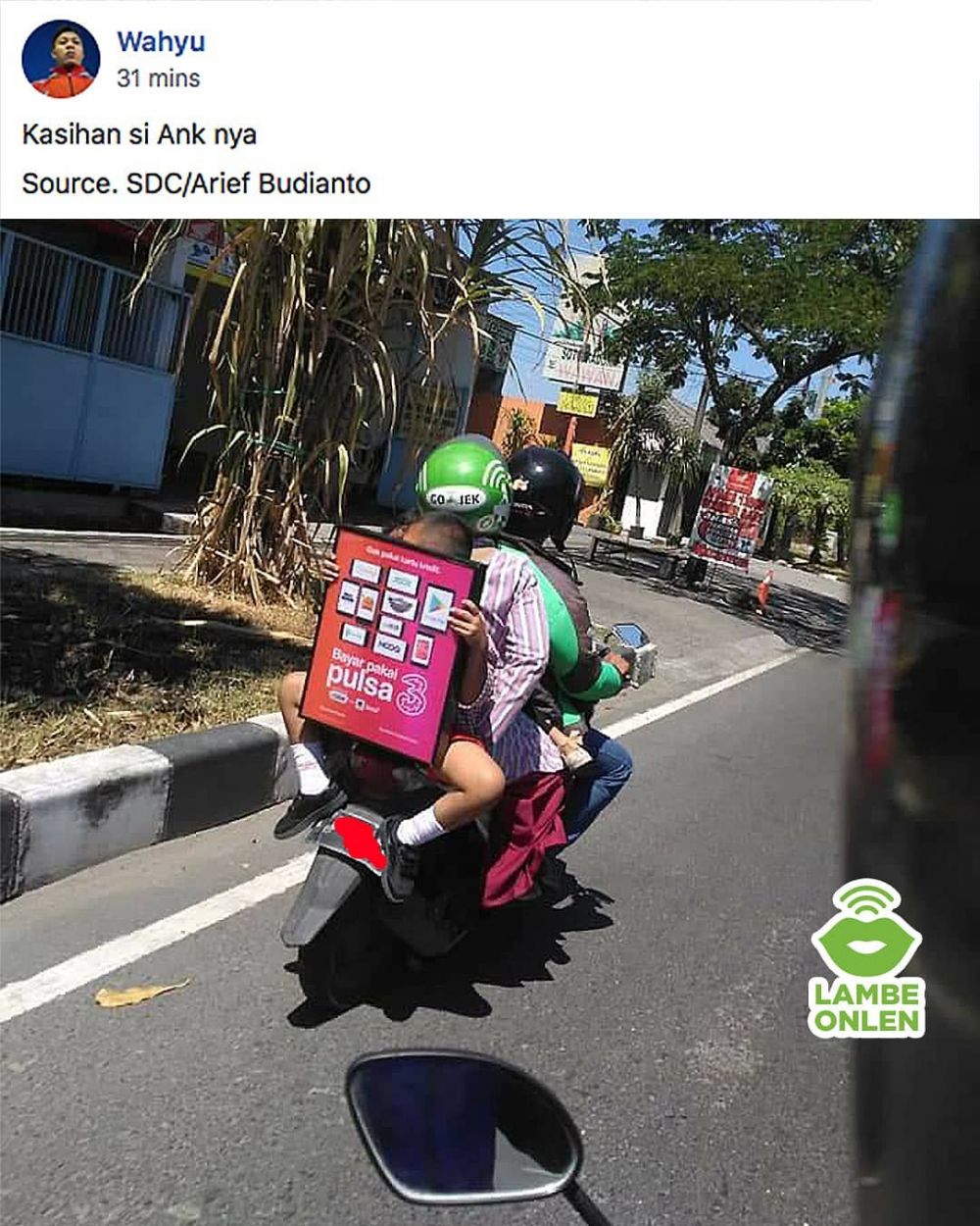 20 Foto lucu tingkah absurd penumpang ojek online, gagal paham