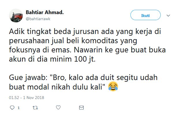 10 Cuitan lucu 'modal nikah' ini bikin ketawa sambil mikir
