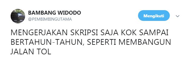 10 Cuitan kocak 'ngerjain skripsi', lucunya nyindir mahasiswa