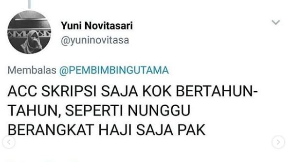 10 Cuitan kocak 'ngerjain skripsi', lucunya nyindir mahasiswa