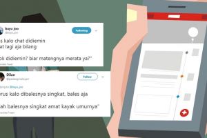 10 Cuitan lucu tips kalau chat dianggurin ini kocak abis