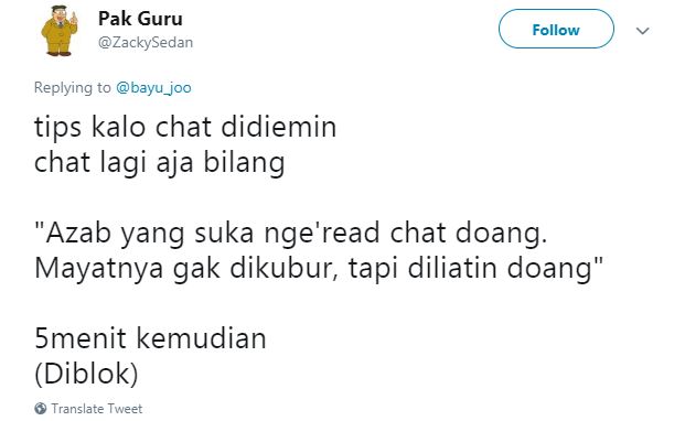 10 Cuitan lucu tips kalau chat dianggurin ini kocak abis