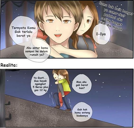 25 Komik gombalan lucu ini recehnya bikin ketawa geli