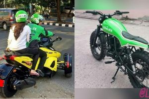 10 Motor unik driver ojek online ini bikin penumpang tepuk jidat