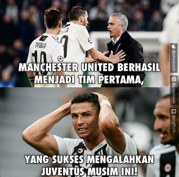 9 Meme lucu usai MU kalahkan Juventus, fans CR7 nyesek