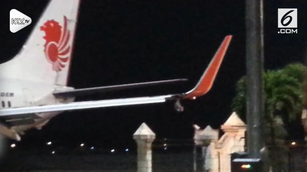 Lion Air JT 633 tabrak tiang sebelum lepas landas, sayap terkoyak
