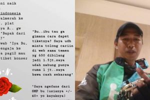 Driver ojek online ini diberi tiket Guns N' Roses oleh penumpang