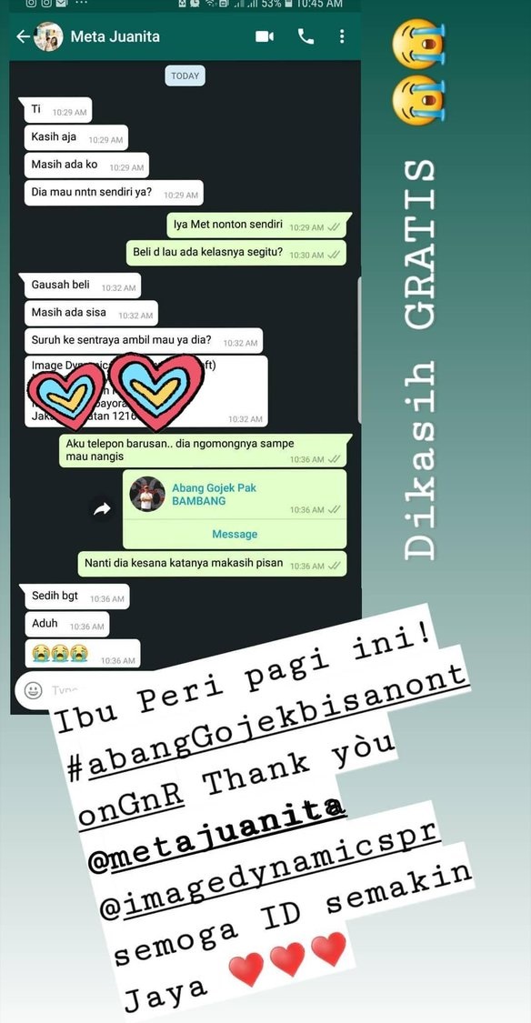 Driver ojek online ini diberi tiket Guns N' Roses oleh penumpang