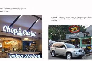 10 Obrolan lucu pakai nama tempat makan ini mengocok perut