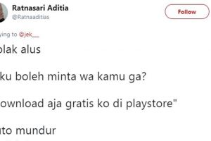 10 Cuitan lucu cara 'nolak alus' ini bikin jomblo mundur perlahan