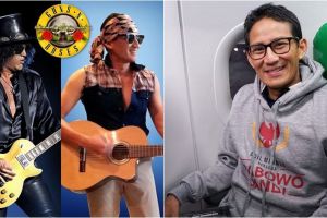 Sandiaga Uno tiru Guns N' Roses, begini gayanya ala rocker