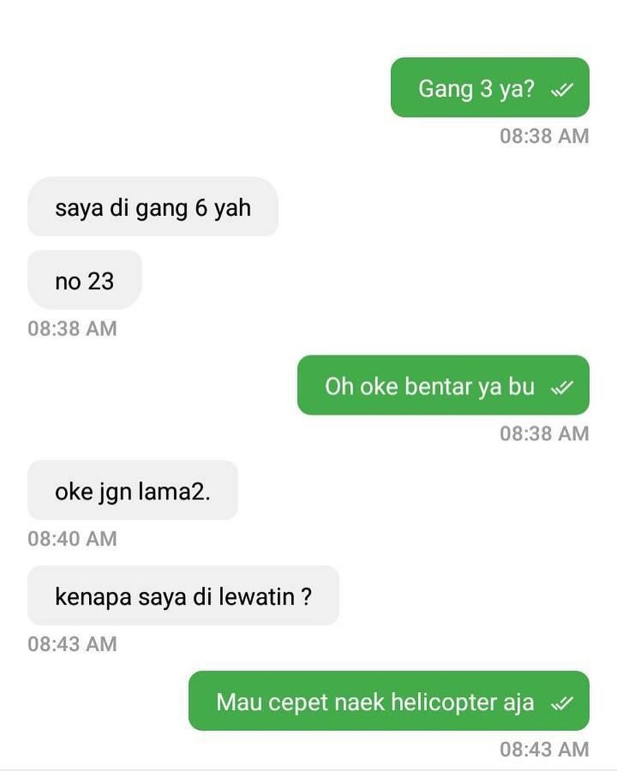 12 Chat lucu driver ojek online bikin penumpangnya jadi kesel