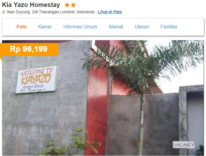50 Penginapan murah di Bali & Lombok, di bawah Rp 100 ribu