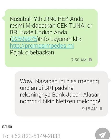 25 SMS penipuan ini dapat balasan yang bikin terbahak-bahak