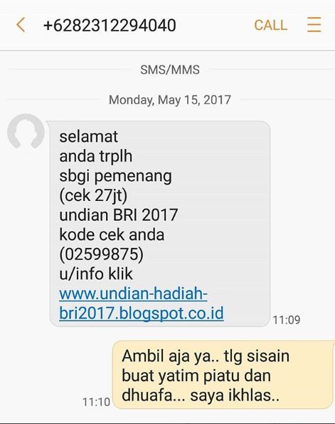 25 SMS penipuan ini dapat balasan yang bikin terbahak-bahak