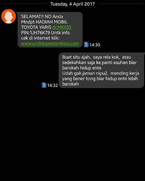 25 SMS penipuan ini dapat balasan yang bikin terbahak-bahak